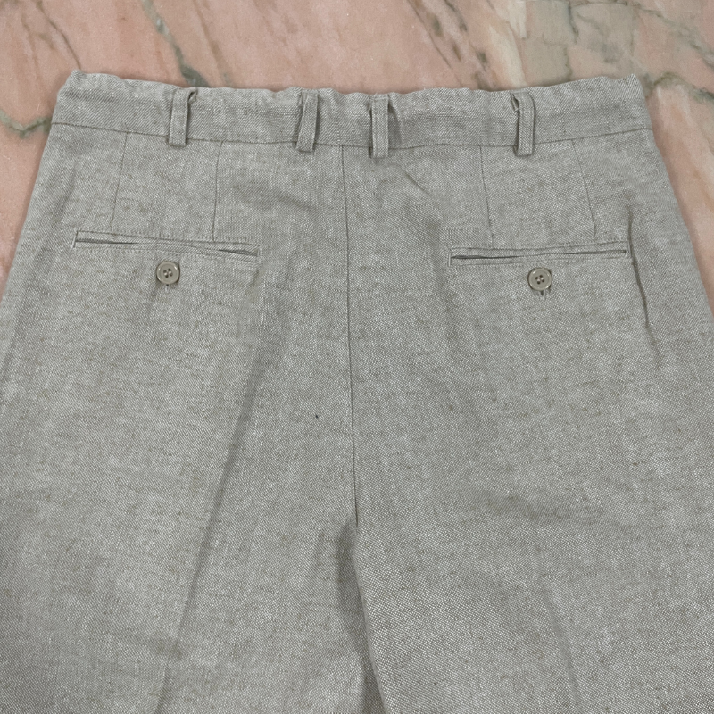 Pantalón de lino beige