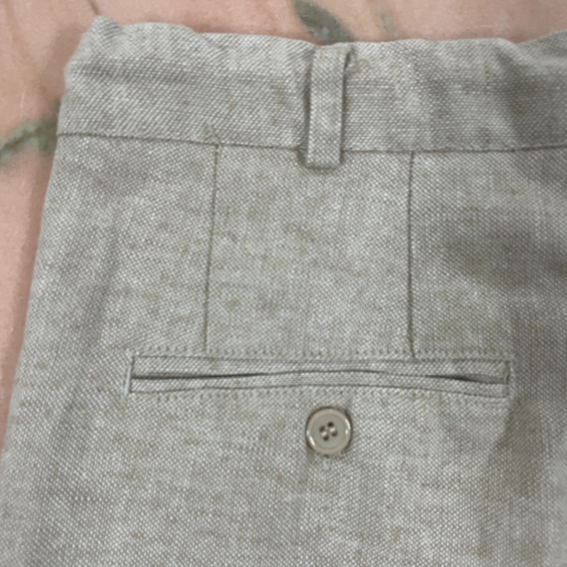 Pantalón de lino beige