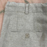 Pantalón de lino beige