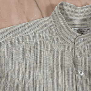 Camisa de lino tostado